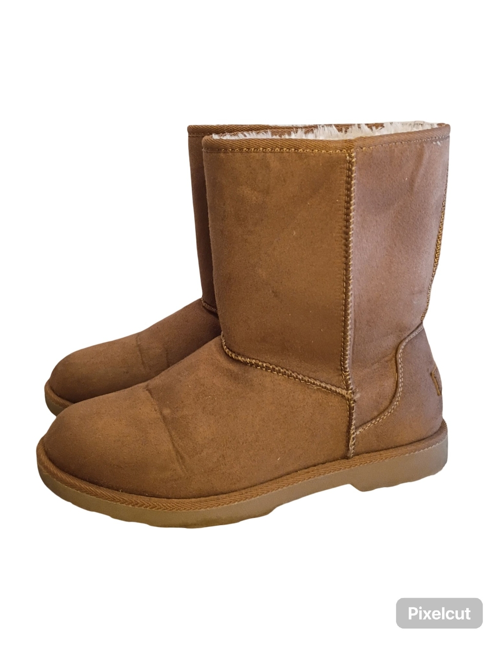 Makalu Tan Classic Winter Boots Cozy Shearling Lined Women's Size 7.5 EUC